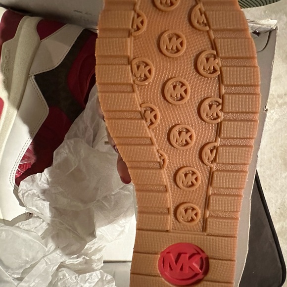 Red & Brown MK Sneakers - Picture 6 of 7